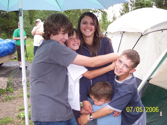 2006 family reunion in Yellowstone National Park